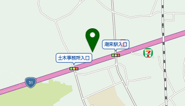 トヨタカローラ南茨城株式会社潮来店の地図画像