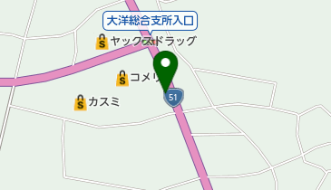 ダフニーサーフショップの地図画像