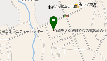 桜の郷敬愛の杜の地図画像