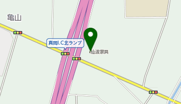 仙波家具の地図画像