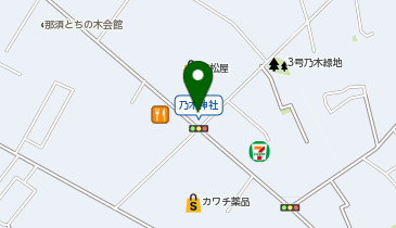 かれん那須塩原乃木参道店の地図画像