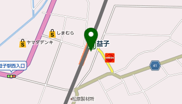 益子町観光協会の地図画像