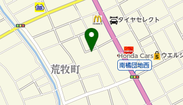 荒牧町公民館の地図画像