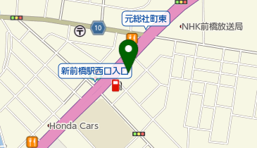 群馬夜間救急動物病院の地図画像