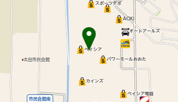 保険のライフアシストベイシア太田モール店の地図画像