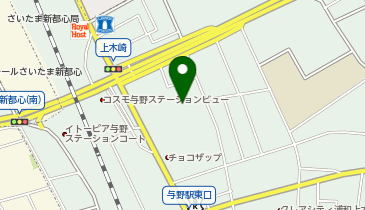 スポーツスパアスリエ与野の地図画像