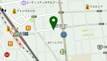埼玉YMCA川越センターの地図画像
