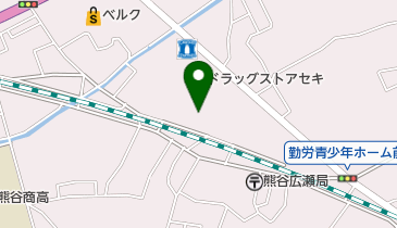 エホバの証人の熊谷会衆王国会館の地図画像