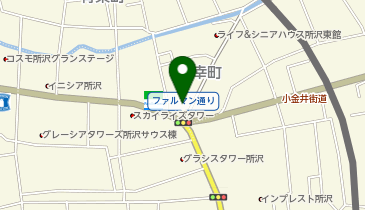 ラケットショップフジ所沢店の地図画像