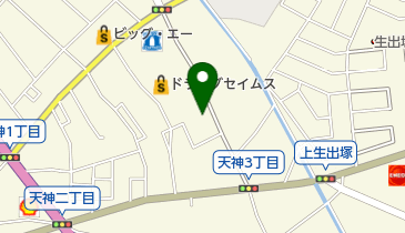 鴻巣アメニティショップそよ風の地図画像