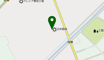 日本製紙株式会社板紙事業本部草加工場の地図画像