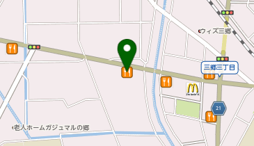 ピザ工房馬車道三郷店の地図画像