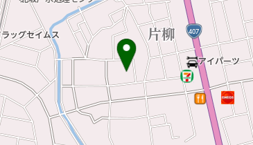 フットサル片柳の地図画像