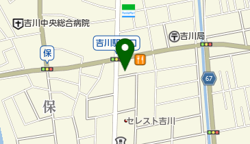 日本亭吉川いちょう通り店の地図画像