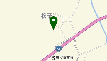 松子公民館の地図画像