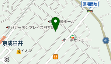 臼井スイミングクラブの地図画像