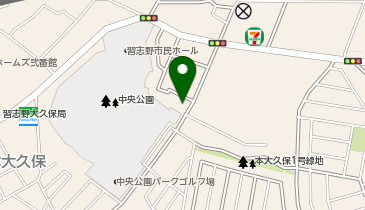 習志野獣医科病院の地図画像