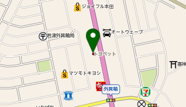 千葉トヨペット株式会社君津店の地図画像
