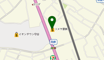 染谷家具守谷店の地図画像