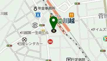 ECC外語学院川越校の地図画像