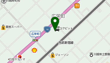 サイクリー川越店の地図画像