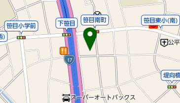 ヤムズファクトリーの地図画像