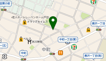 中町一の湯の地図画像