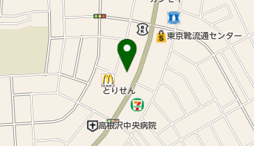 カットハウスイナセ高根沢店の地図画像