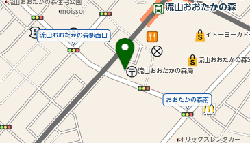 流山おおたかの森郵便局の地図画像