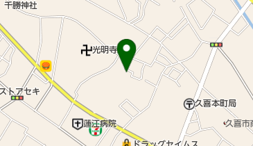 親指圧マッサージの地図画像
