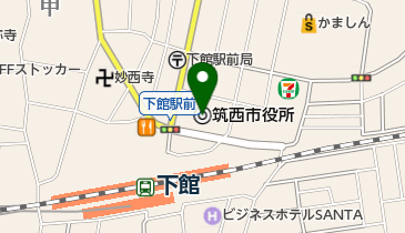 関東信越税理士会下館支部の地図画像