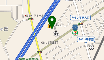 うさちゃんクリーニングとりせんみらい平店の地図画像