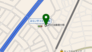 つくばみらい市役所 みらい平コミュニティセンターの地図画像