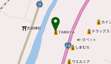白栄舎 TAIRAYA店の地図画像