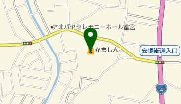 有限会社花うさぎかましん雀宮店の地図画像