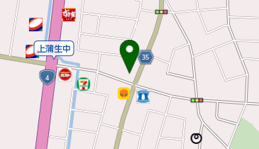 有限会社蛸屋菓子店上蒲生店の地図画像