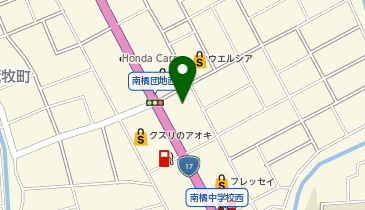 有賀園ゴルフNEW前橋店の地図画像