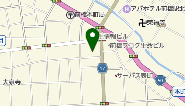 太平ビルサービス株式会社前橋支店の地図画像
