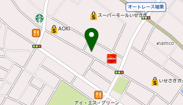 ホソガイフットサルプラッツの地図画像
