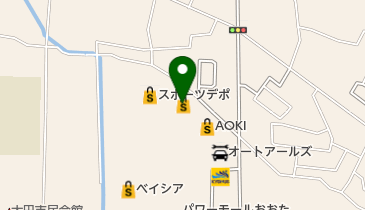 ゴルフファイブパワーモールおおた店の地図画像