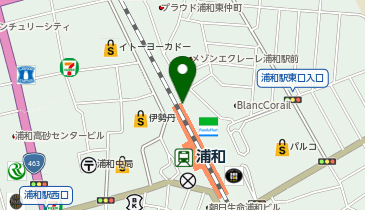 浦和観光案内所の地図画像