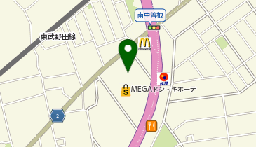 肉のあまいけ春日部店の地図画像