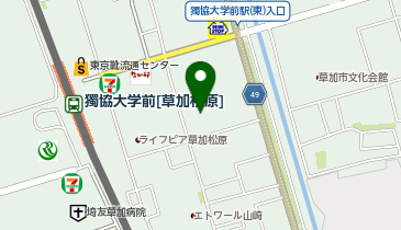 肉の天池ドンキ草加店の地図画像