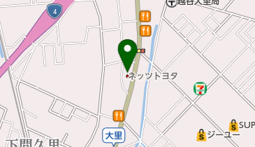 ネッツトヨタ埼玉株式会社 越谷北店の地図画像