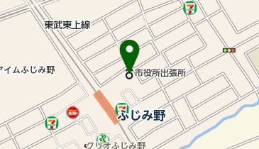 富士見市立 ピアザふじみの地図画像