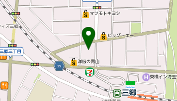 メガネフラワー三郷店の地図画像