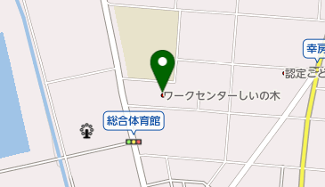 三郷市役所 ワークセンターしいの木の地図画像