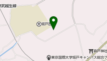 東京国際大学坂戸キャンパスの地図画像