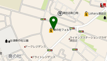 プラスワン奏の杜フォルテ店の地図画像
