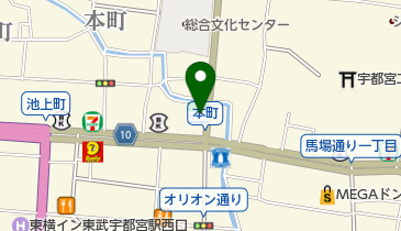 EVERGRACE宇都宮店の地図画像